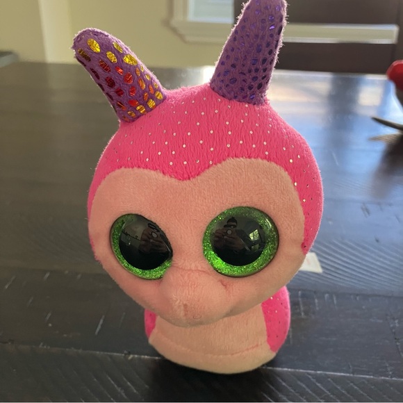 3/$18 - Ty Beanie Boos | Scotter the pink snail stuffed animal - Picture 5 of 7